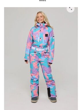 NEW - OOSC Colorblock Pastel Women's Snow Onesie